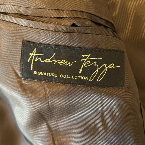 Andrew Fezza Signature collection Tweed Camel hair blend Jacket sz40r - Picture 6 of 9